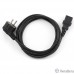 Cablexpert Кабель питания 10м, Schuko- C13, 3х1кв.мм, черный, с заземлением, пакет (PC-186-1-10M)	