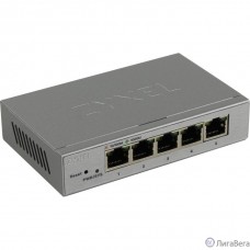 ZYXEL GS1200-5-EU0101F Smart Коммутатор GS1200-5, 5xGE, настольный, бесшумный, с поддержкой VLAN, IGMP, QoS и Link Aggregation