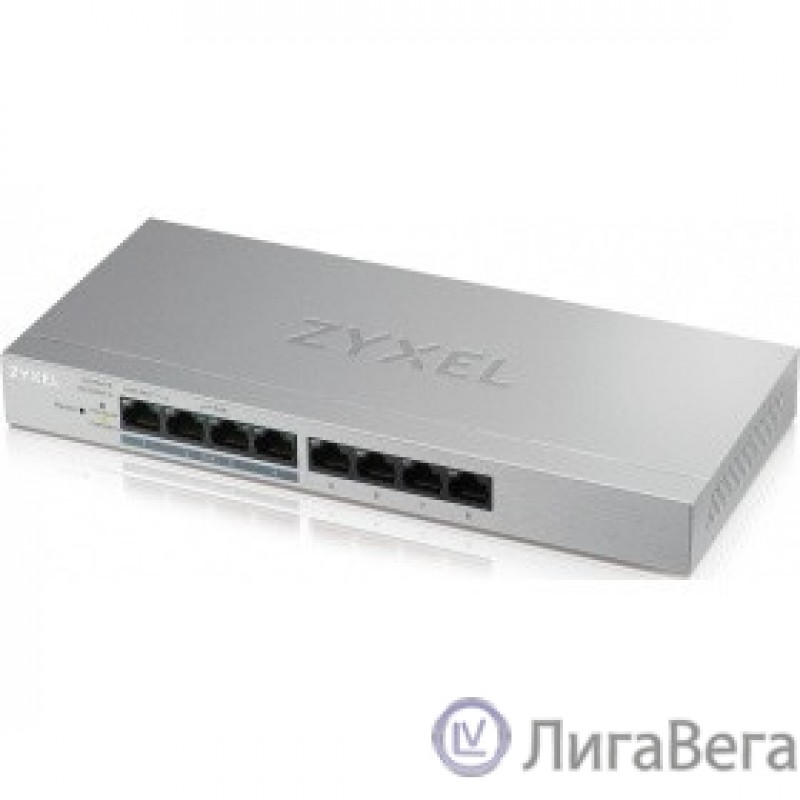 ZYXEL GS1200-8HPV2-EU0101F Коммутатор 8xGE (4xPoE+), настольный, бесшумный (без вентилятора), с поддержкой VLAN, IGMP, QoS и Link Aggregation, бюджет PoE 60 Вт  ZYXEL GS1200-8HPV2-EU0101F Коммутатор 8xGE (4xPoE+), настольный, бесшумный (без вентилятора), с поддержкой VLAN, IGMP, QoS и Link Aggregation, бюджет PoE 60 Вт