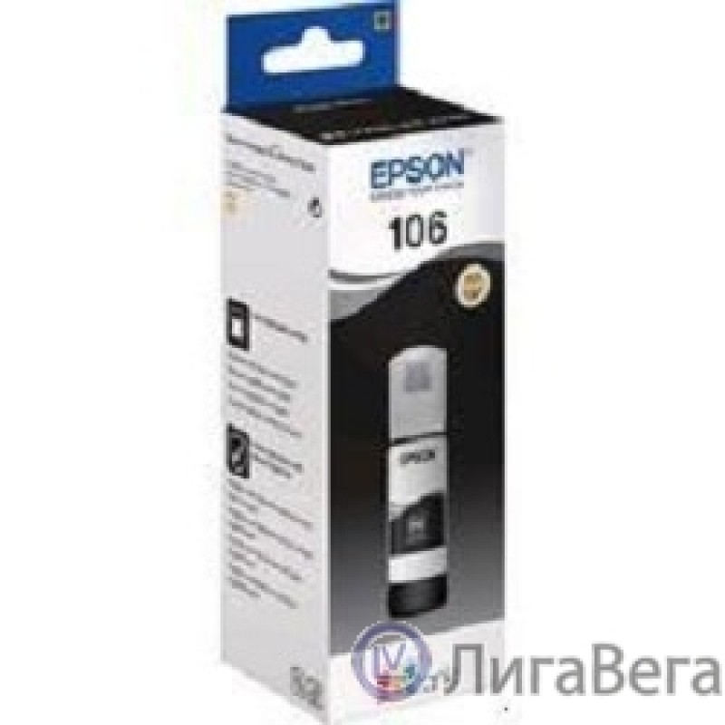 EPSON C13T00R140  Контейнер 106 с черными фото чернилами для L7160/7180, 70 мл EPSON C13T00R140  Контейнер 106 с черными фото чернилами для L7160/7180, 70 мл