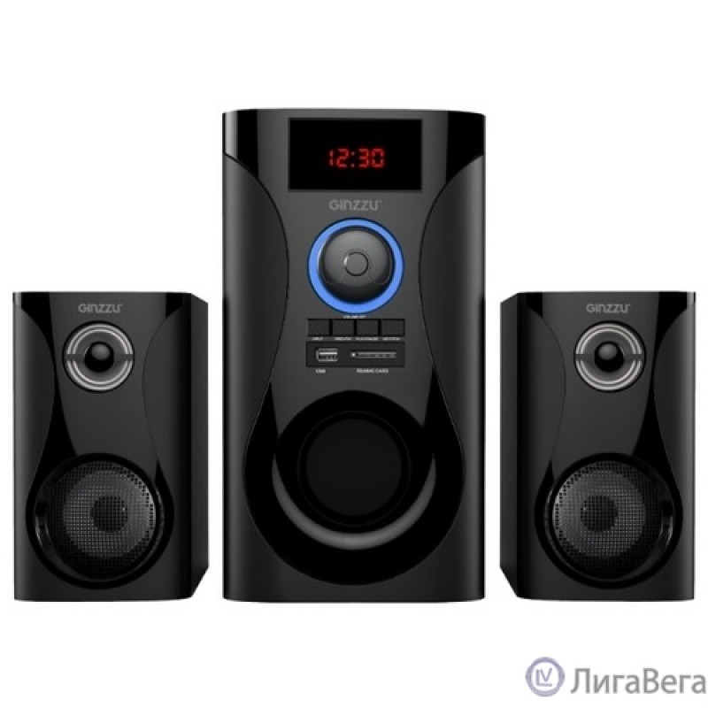 Ginzzu GM-425, Акустическая система 2.1, 60W/BT/USB/SD/FM/ДУ