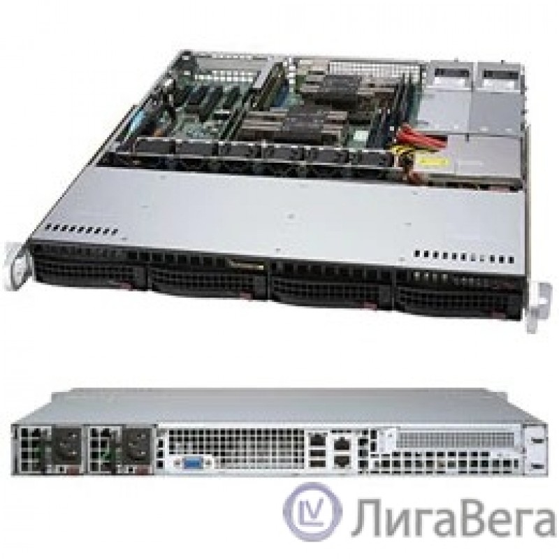 Supermicro SYS-6019P-MTR Серверная платформа 1U SATA SYS-6019P-MTR