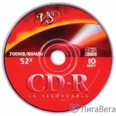 Диски VS CD-R 80 52x конверт/5 (VSCDRK501) (620052)