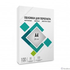 ГЕЛЕОС Обложки CCA4W А4 ″кожа″ белые 100 шт.