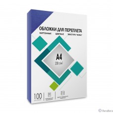 ГЕЛЕОС Обложки CCA4BL А3 ″кожа″ синие 100 шт.