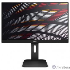 LCD AOC 23.8″ 24P1 черный {IPS 1920x1080@60Hz 5ms 178/178 250cd 1000:1 Frameless HDMI1.4 DisplayPort1.2 DVI D-Sub USB3.0x4 AudioOut 2Wx2 Pivot}