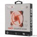 CROWN Вентилятор для компьютерного корпуса CMCF-12025S-1233 (120*120*25мм;Оранжевое LED кольцо;1500 об/мин;35CFM;20Дб;Подшипник скольжения;3pin+MOLEX(папа-мама) 40+10см)