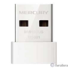 Mercusys MW150US Сверхкомпактный USB-адаптер с поддержкой Wi-Fi N150