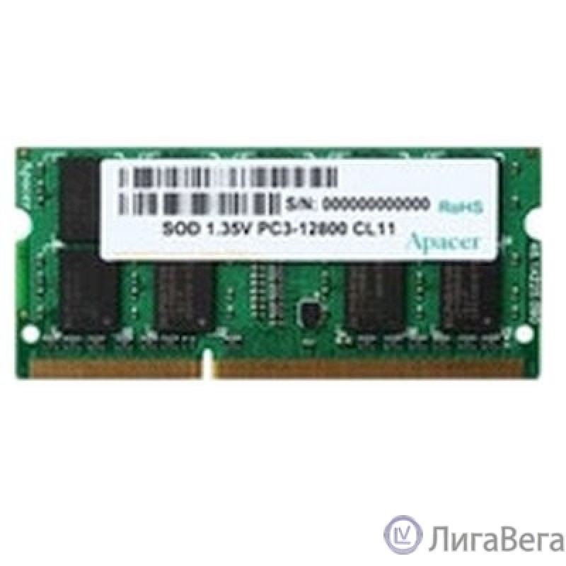Apacer DDR3 SODIMM 4GB DV.04G2K.KAM PC3-12800, 1600MHz, 1.35V Apacer DDR3 SODIMM 4GB DV.04G2K.KAM PC3-12800, 1600MHz, 1.35V