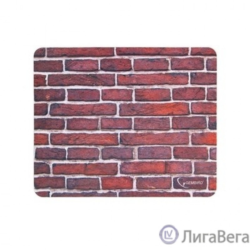 Коврик для мыши Gembird MP-BRICKS, рисунок ″кирпичи″, размеры 220*180*1мм, полиэстер+резина Коврик для мыши Gembird MP-BRICKS, рисунок ″кирпичи″, размеры 220*180*1мм, полиэстер+резина