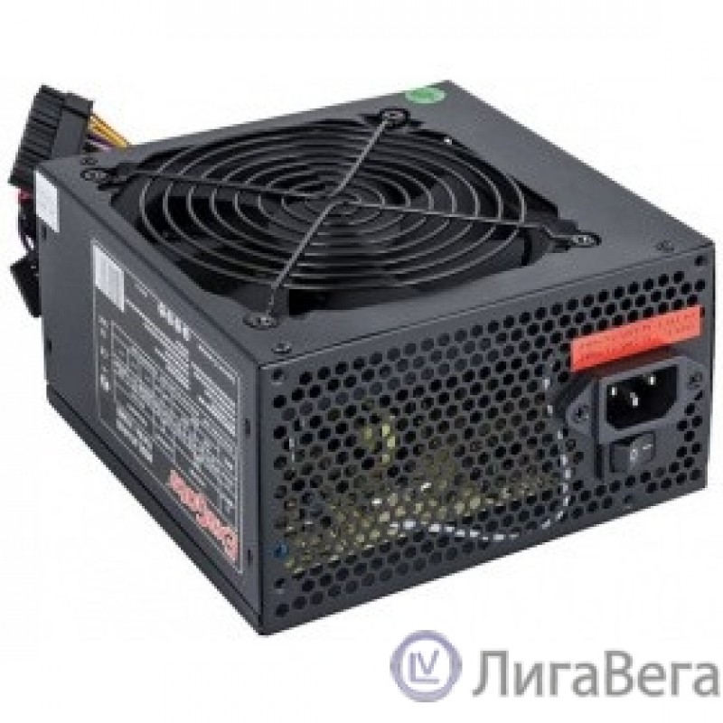Exegate EX219459RUS-S Блок питания 400W Exegate XP400, ATX, SC, black, 12cm fan, 24p+4p, 3*SATA, 2*IDE, FDD + кабель 220V с защитой от выдергивания