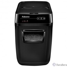 Fellowes Шредер AutoMax 150C FS-46801(01/02)*  {(секр.P-4)/фрагменты 4x38 мм,/150лист./32лтр./Уничт:скрепки, скобы, пл.карты,CD диски}