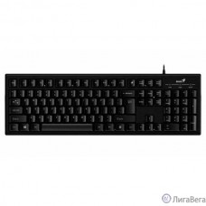 Клавиатура Genius Smart KB-101 Black {классическая раскладная, SmartGenius, влагоустойчивая, клавиш 105, провод 1,5 м, USB} [31300006411/31300006414]