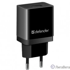 Defender Сетевой адаптер 1xUSB, 5V/2.1А, пакет, черный (EPA-10) (83572)		