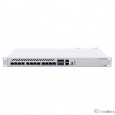 MikroTik CRS312-4C+8XG-RM Коммутатор Cloud Router Switch (L3) 8х 1G/2.5G/5G/10G RJ45,  4х 10G RJ45/SFP+ with RouterOS L5, 1U rackmount enclosure