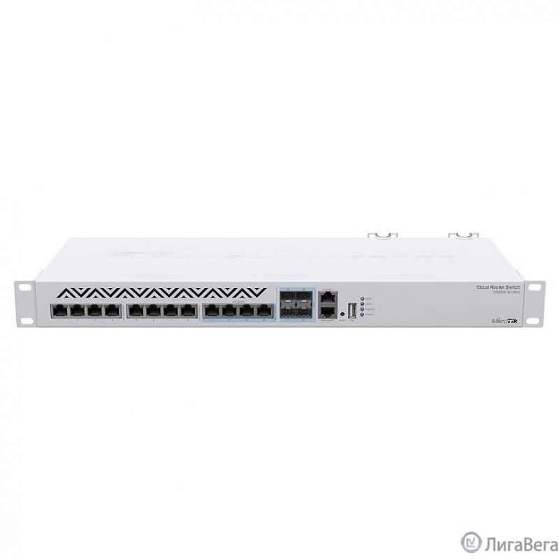 MikroTik CRS312-4C+8XG-RM Коммутатор Cloud Router Switch (L3) 8х 1G/2.5G/5G/10G RJ45, 4х 10G RJ45/SFP+ with RouterOS L5, 1U rackmount enclosure MikroTik CRS312-4C+8XG-RM Коммутатор Cloud Router Switch (L3) 8х 1G/2.5G/5G/10G RJ45, 4х 10G RJ45/SFP+ with RouterOS L5, 1U rackmount enclosure