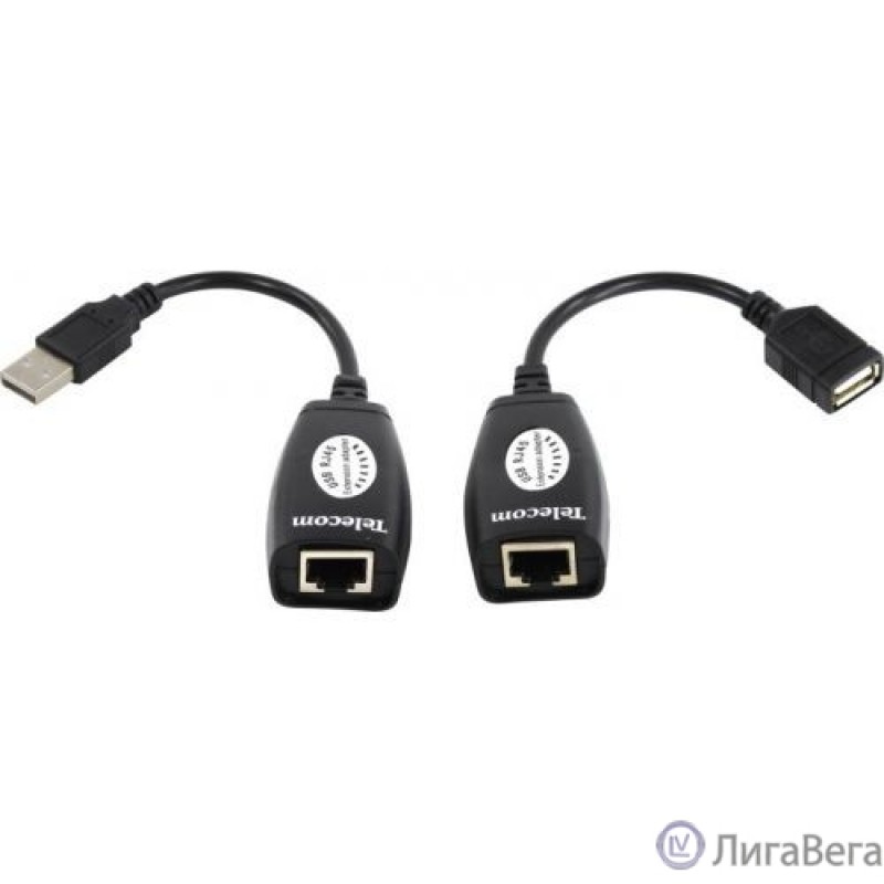 Telecom Адаптер-удлинитель USB-AMAF/RJ45, по витой паре до 45m 