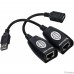 Telecom Адаптер-удлинитель USB-AMAF/RJ45, по витой паре до 45m 