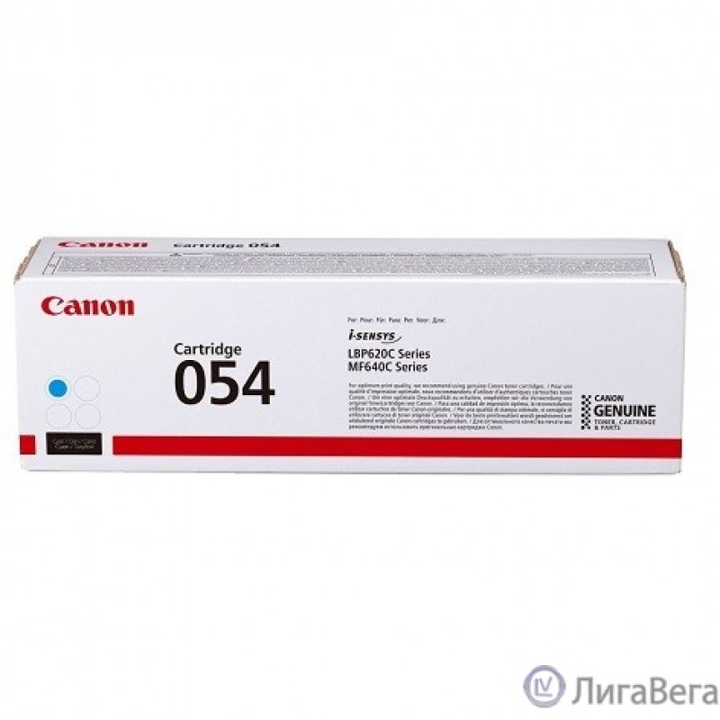Canon Cartridge 054 С 3023C002  Тонер-картридж для Canon MF645Cx/MF643Cdw/MF641Cw, LBP621/623 (1 200 стр.) голубой (GR)