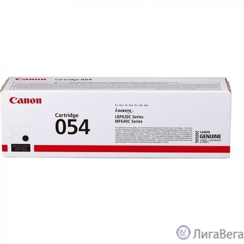Canon Cartridge 054 BK 3024C002  Тонер-картридж для Canon MF645Cx/MF643Cdw/MF641Cw, LBP621/623 (1500 стр.) чёрный (GR)
