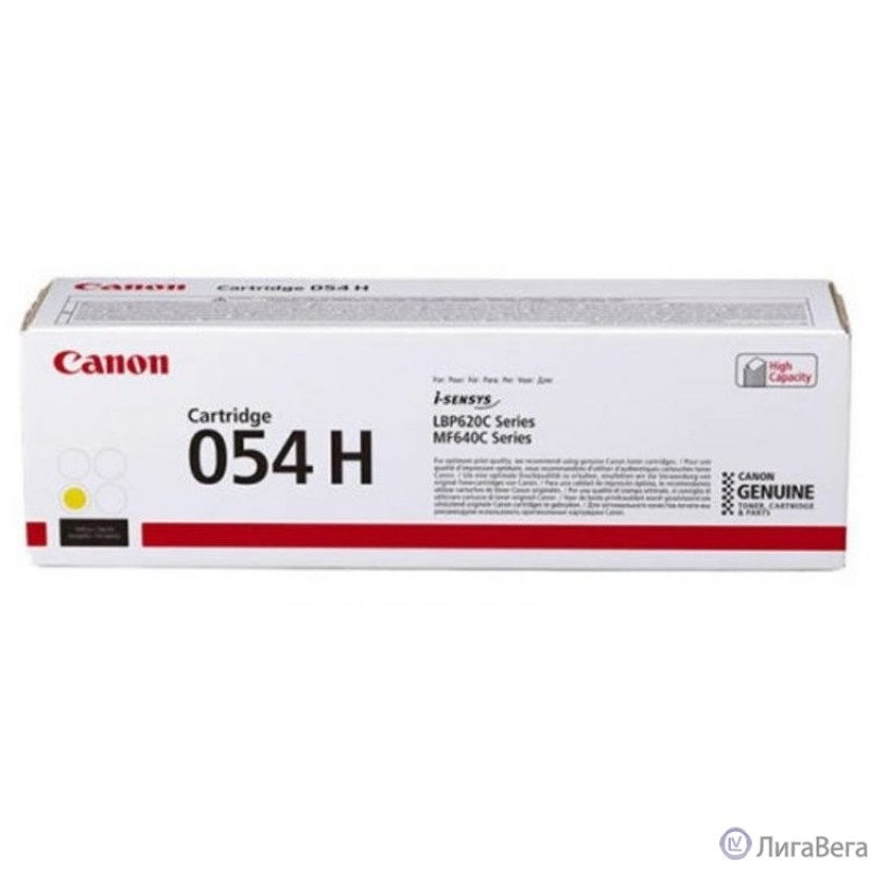 Canon Cartridge 054 HY 3025C002 Тонер-картридж для Canon MF645Cx/MF643Cdw/MF641Cw, LBP621/623 (2300 стр.) жёлтый Canon Cartridge 054 HY 3025C002 Тонер-картридж для Canon MF645Cx/MF643Cdw/MF641Cw, LBP621/623 (2300 стр.) жёлтый