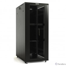 Hyperline TTB-4282-DD-RAL9004 Шкаф напольный 19-дюймовый, 42U, 2055x 800х 1200 мм (ВхШхГ), передняя и задняя распашные перфорированные двери (75%), ручка с замком, крыша нового типа, цвет черный