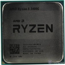 CPU AMD Ryzen 5 3400G OEM (YD3400C5M4MFH) {3.7GHz up to 4.2GHz/4x512Kb+4Mb, 4C/8T, Picasso, 12nm, 65W, Radeon Vega 11 1400MHz, unlocked, AM4}