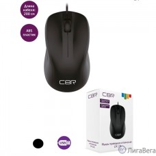 CBR CM 131 Black, USB, Мышь офисн., оптич., 1200 dpi, 3 кн., 2.0 м, резиновое колесо прокрутки, ABS-пластик