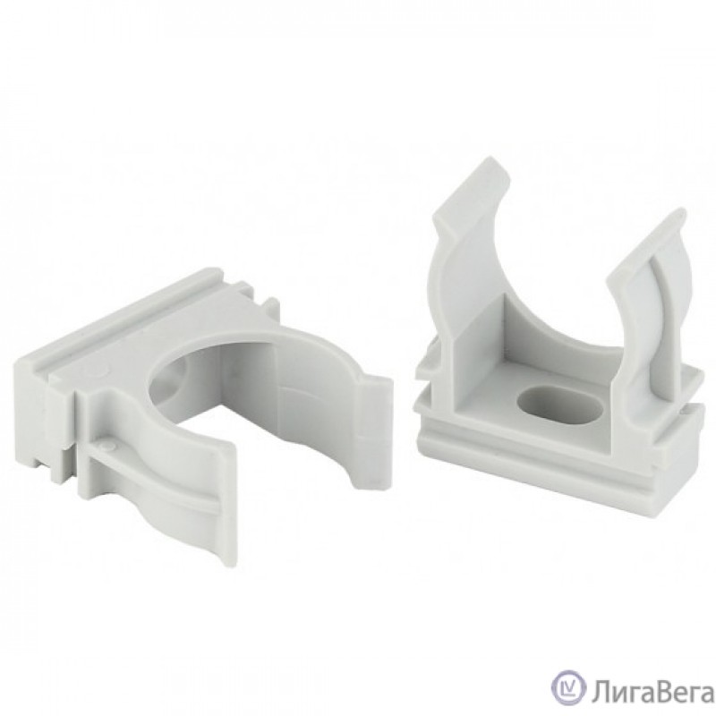 ЭРА Б0020124 Крепеж-клипса CLIP-25 (серый) для трубы d 25мм