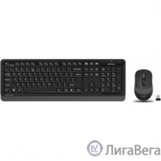 A-4Tech Клавиатура + мышь A4 Fstyler FG1010 GREY клав:черный/серый мышь:черный/серый USB беспроводная [1147570]