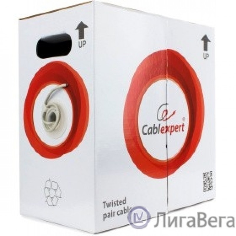 Cablexpert [UPC-6004-SOL] Кабель UTP кат.6, 4 пары, 0.57mm CCA одножильный серый (305м) 
