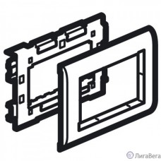 Legrand 638072  суппорт Mosaic - 4 модуля - для кабель-каналов Metra 85х50, 100х50 и 130х50