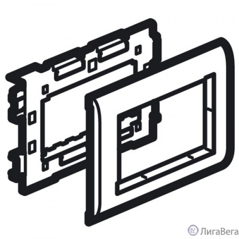 Legrand 638072 суппорт Mosaic - 4 модуля - для кабель-каналов Metra 85х50, 100х50 и 130х50 Legrand 638072 суппорт Mosaic - 4 модуля - для кабель-каналов Metra 85х50, 100х50 и 130х50