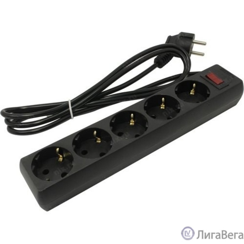 Exegate EX279355RUS Удлинитель ExeGate EC-5-1.8B (5 розеток, 1.8м, евровилка, черный) Exegate EX279355RUS Удлинитель ExeGate EC-5-1.8B (5 розеток, 1.8м, евровилка, черный)