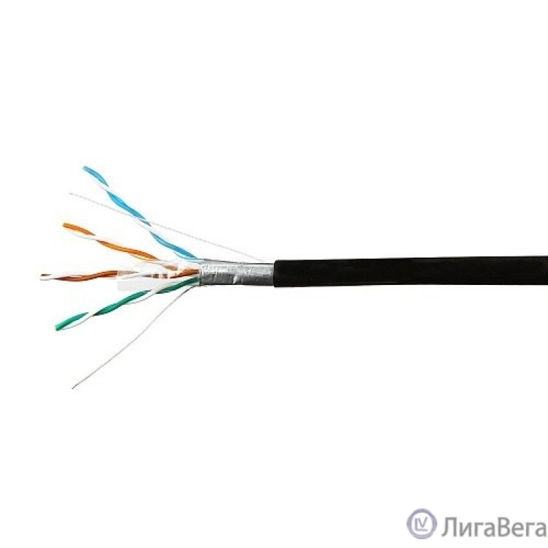 SkyNet Кабель FTP outdoor 4x2x0,46, медный, FLUKE TEST, кат.5e, однож., 100 м, box, черный [CSL-FTP-4-CU-OUT/100]