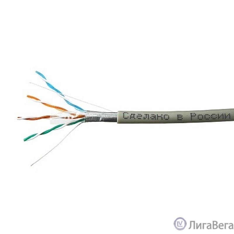 SkyNet Кабель FTP indoor 4x2x0,51, медный, FLUKE TEST, кат.5e, однож., 100 м, box, серый [CSP-FTP-4-CU/100]