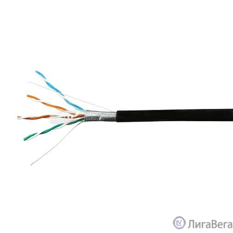 SkyNet Кабель FTP outdoor 4x2x0,51, медный, FLUKE TEST, кат.5e, однож., 100 м, box, черный [CSP-FTP-4-CU-OUT/100]