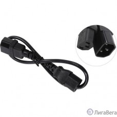 Exegate EP280619RUS Кабель монитор - компьютер (UPS->устройство) ExeGate Power EC-0,5P (IEC 320 С13->С14) VDE-250V-3*0.5mm2-медь, черный, 0.5м.