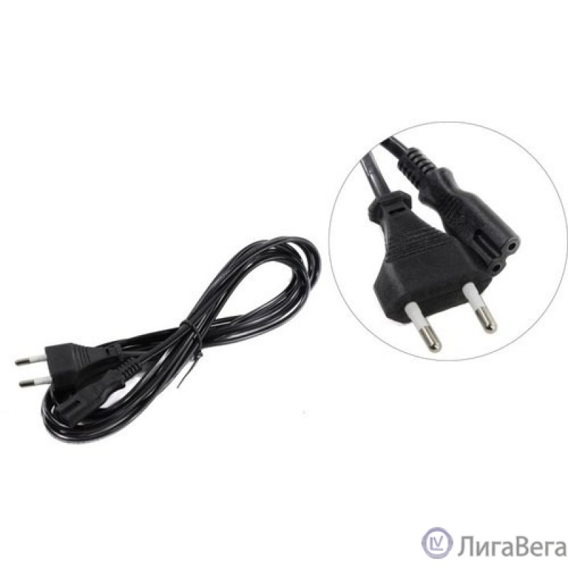 Exegate EP280677RUS Кабель питания ноутбуков, аудио/видео ExeGate Power PCN-3P (Евровилка CEE7/16->С7) VDE-250V-2*0.5mm2, медь, черный, 3.0м.