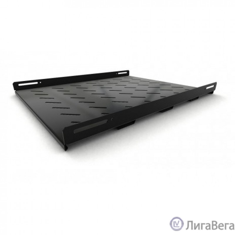 Hyperline TSH3M-650-RAL9004 полка стационарная усиленная, глубина 650 мм, с боковым креплением, нагрузка до 50 кг, для шкафов серии TTB, TTR, TTC2, 485х650мм (ШхГ), цвет черный (RAL 9004)