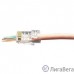 Hyperline PLEZ-8P8C-U-C6 Разъем легкой оконцовки RJ-45 (8P8C) под витую пару, категория 6 (50 µ″/ 50 микродюймов), универсальный (для одножильного и многожильного кабеля) (1 шт.)