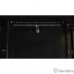 Hyperline TWB-0966-SR-RAL9004 шкаф настенный 19-дюймовый (19″), 9U, 500x600x600 мм, металлическая передняя дверь с замком, две боковые панели, цвет черный (RAL 9004) (разобранный)