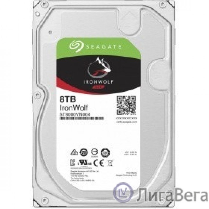 8TB Seagate IronWolf (ST8000VN004) {SATA 6.0Gb/s, 7200 rpm, 256mb buffer, 3.5″,для NAS}