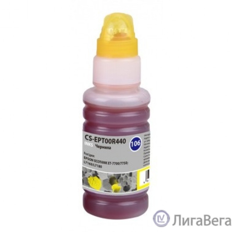 Cactus CS-EPT00R440 Чернила для Epson L7160/L7180, желтый, 70мл