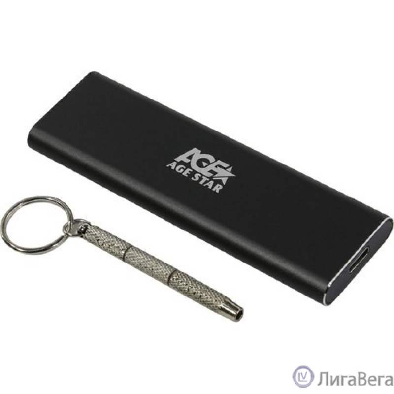 AgeStar 31UBNV1C (GRAY) USB 3.1 Type-C  Внешний корпус M.2 NVME (M-key)  AgeStar 31UBNV1C (GRAY), алюминий, серый [17310]