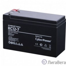 CyberPower Аккумуляторная батарея RC 12-7 12V/7Ah {клемма F2, ДхШхВ 151х65х94 мм, высота с клеммами 102, вес 2кг, срок службы 6 лет}