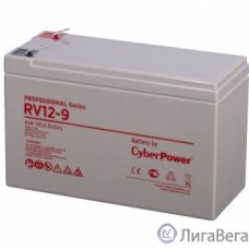 CyberPower Аккумуляторная батарея RV 12-9 12V/9Ah {клемма F2, ДхШхВ 151х65х94мм, высота с клеммами 100, вес 2,8кг, срок службы 8 лет}
