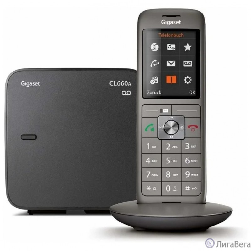 Gigaset [S30852-H2824-S321] CL660A SYS RUS,  черный
