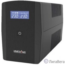 Импульс ИБП Юниор Смарт 2200 {2200/1320 ВА/Вт, LCD, USB, RJ11/RJ45, SCHUKOx4},черный [JS22223]