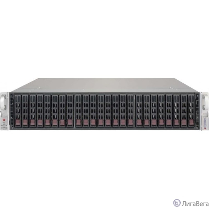Supermicro server chassis CSE-216BE2C-R920LPB, 2U, 24 x 2.5″ hot-swap SAS/SATA drive bay, optional 2 x 2.5″ hot-swap drive bay, 1U 920W RPSU